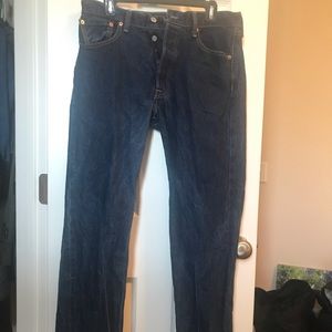 Levi’s 501 Blue Denim Jeans Mens 34x34